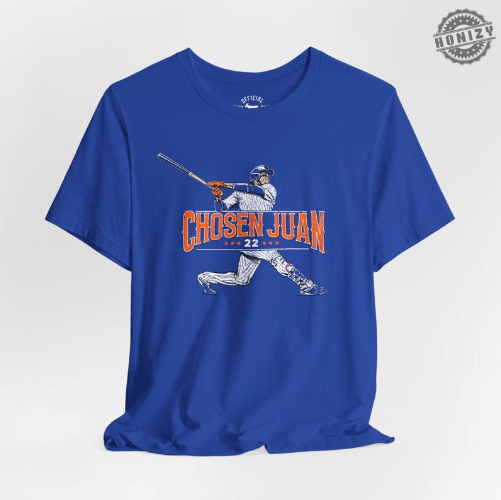 Chosen Juan Hoodie Blue Tshirt Ny Baseball Sweatshirt Queens Shirt honizy 1