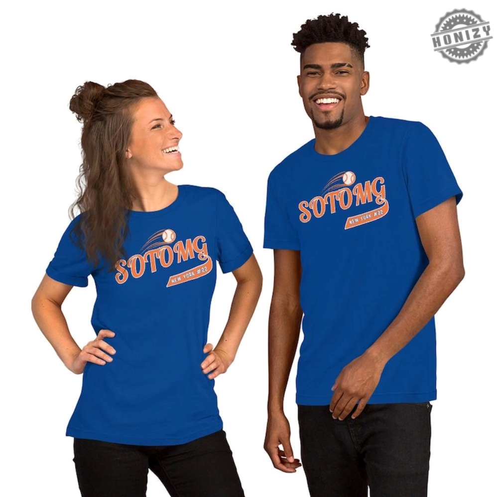 Soto Shirt For Mets Fan New York Baseball Shirt Omg Shirt Grimace Fan Mets Shirt Mets Champs Baseball Fan Gift For Mets Fan Unisex Shirt