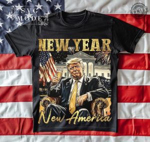 New Year Trump 2025 Shirt New Year New America Hoodie Trump Happy New Year Tshirt Trump Dance Christmas Sweatshirt Funny Christmas Trump Gift honizy 6