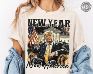 New Year Trump 2025 Shirt New Year New America Hoodie Trump Happy New Year Tshirt Trump Dance Christmas Sweatshirt Funny Christmas Trump Gift honizy 7