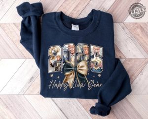 Coquette Happy New Year Trump Shirt New Year New America Trump 2025 Sweatshirt Hoodie Trump New Year Tshirt honizy 4