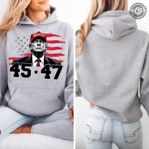 Maga Trump Inauguration Day Shirt 45 47 Sweatshirt Trump Men Women Tshirt Trump 2024 Maga Hoodie Donald Trump President Sweater honizy 2