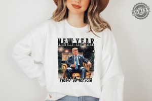 New Year New America Shirt New America Trump Sweatshirt Trump New Years Party Hoodie Funny New Year Trump Tshirt Trump 2025 Tee honizy 4