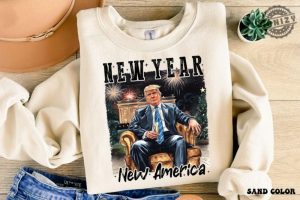 New Year New America Shirt New America Trump Sweatshirt Trump New Years Party Hoodie Funny New Year Trump Tshirt Trump 2025 Tee honizy 6