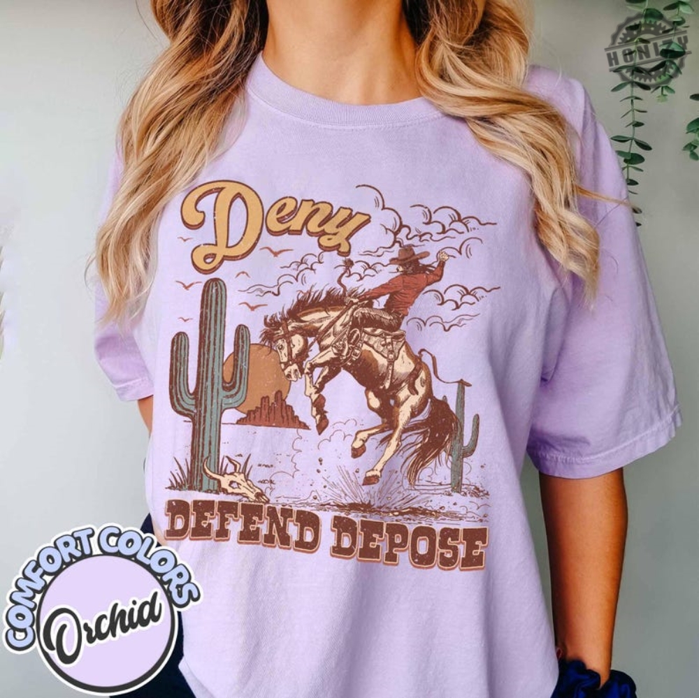 Deny Defend Depose Comfort Colors Shirt Bold Statement Tee Unisex Classic Tshirt Funny Unique Gift Protest Activist Hoodie Eat The Rich Sweathirt