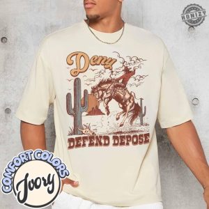 Deny Defend Depose Comfort Colors Shirt Bold Statement Tee Unisex Classic Tshirt Funny Unique Gift Protest Activist Hoodie Eat The Rich Sweathirt honizy 4