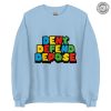 Deny Defend Depose Bold Statement Tee Colorful Protest Sweater Mario Font Hoodie Activist Graphic Sweater For Unisex Casual Wear honizy 7