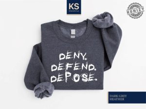 Deny Defend Depose Shirt Deny Defend Depose Sweatshirt Activist Tshirt Eat The Rich Hoodie Social Protest Sweater Gift For Her honizy 4