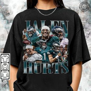 Jalen Hurts Shirt Football American Graphic Vintage Tshirt Football 90S Bootleg Inspired Gift Fan Unisex Shirt Hoodie Sweatshirt honizy 4