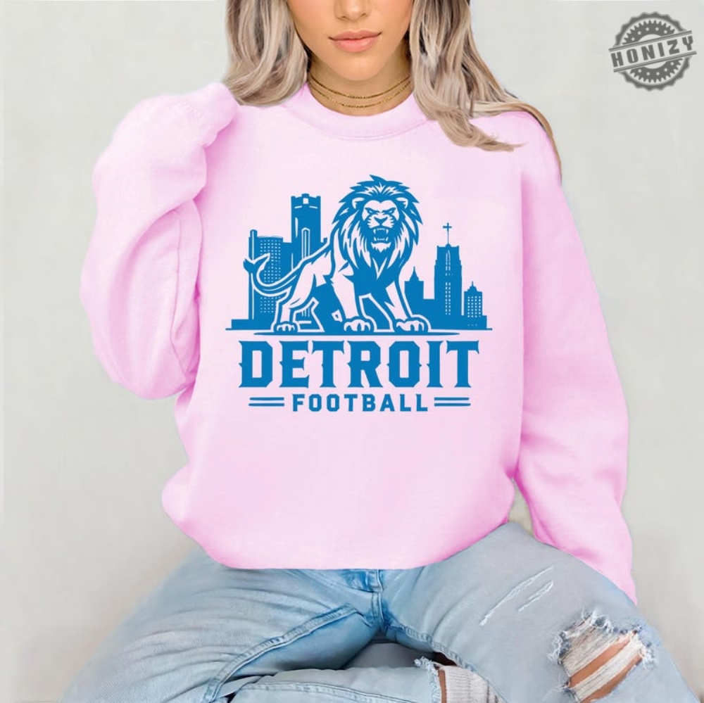 Detroit Football Shirt Vintage Detroit Lions Crewneck Sweatshirt Lions Gear Hoodie Detroit Game Day Sweatshirt Detroit Lions Tshirt