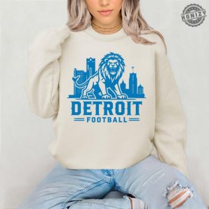 Detroit Football Shirt Vintage Detroit Lions Crewneck Sweatshirt Lions Gear Hoodie Detroit Game Day Sweatshirt Detroit Lions Tshirt honizy 2