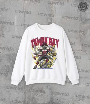 Tampa Bay Football Shirt Graphic Crewnecks Sweatshirt Skeleton Gift Tshirt Bootleg Hoodie honizy 2