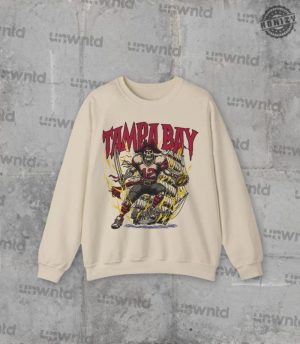 Tampa Bay Football Shirt Graphic Crewnecks Sweatshirt Skeleton Gift Tshirt Bootleg Hoodie honizy 3