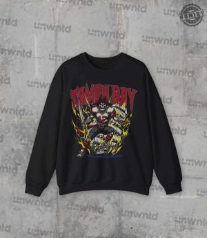 Tampa Bay Football Shirt Graphic Crewnecks Sweatshirt Skeleton Gift Tshirt Bootleg Hoodie honizy 6