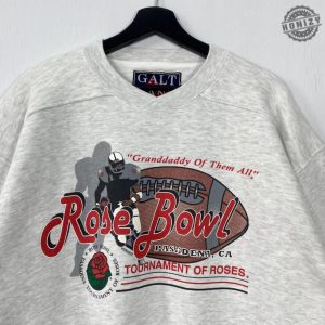 Vintage Rose Bowl Game Tshirt Pasadena Stadium Crewneck Rose Bowl Sweater Pullover American College Bowl Game Print Logo Grey Large Hoodie honizy 5