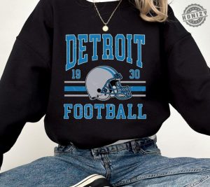 Detroit Football Shirt Vintage Detroit Lions Hoodie Detroit Game Day Apparel Trendy Detroit Football Fan Gift Lions Football Tshirt honizy 2