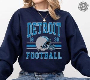 Detroit Football Shirt Vintage Detroit Lions Hoodie Detroit Game Day Apparel Trendy Detroit Football Fan Gift Lions Football Tshirt honizy 3