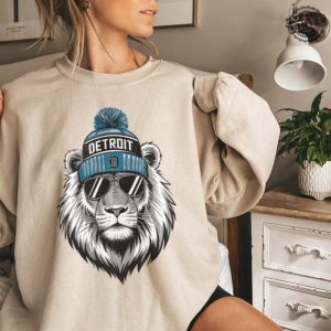 Detroit Football Crewneck Sweatshirt Vintage Sports Fan Apparel Trendy Game Day Hoodie Unisex Detroit Tshirt Detroit Football Fan Gift honizy 3