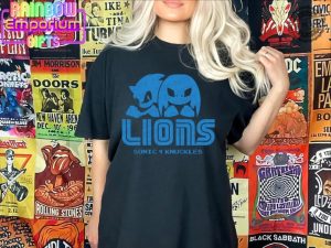 Sonic Knuckles Lions Tshirt Detroit Fan Sweatshirt Custom Sports Apparel honizy 4