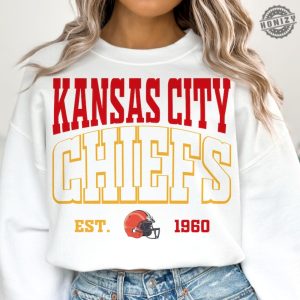 Chiefs Kc Kansas City Shirt Football Kansas City Hoodie Red And Yellow Football Sweatshirt Red Gold Kansas City Football Tshirt honizy 2