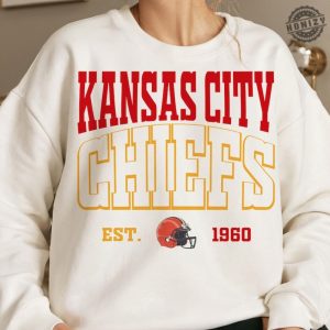 Chiefs Kc Kansas City Shirt Football Kansas City Hoodie Red And Yellow Football Sweatshirt Red Gold Kansas City Football Tshirt honizy 3