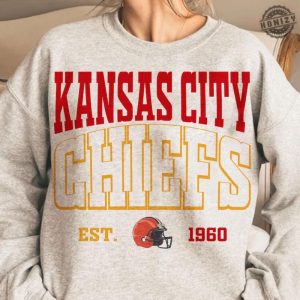 Chiefs Kc Kansas City Shirt Football Kansas City Hoodie Red And Yellow Football Sweatshirt Red Gold Kansas City Football Tshirt honizy 4