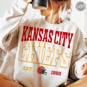 Chiefs Kc Kansas City Shirt Football Kansas City Hoodie Red And Yellow Football Sweatshirt Red Gold Kansas City Football Tshirt honizy 7