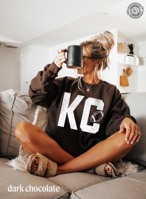 Kansas City Football Shirt Textured Kc Sweatshirt Vintage Look Kc Football Tshirt Gameday Shirt Kc Hoodie Classy Chiefs Football Gift For Chiefs honizy 2