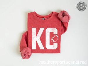 Kansas City Football Shirt Textured Kc Sweatshirt Vintage Look Kc Football Tshirt Gameday Shirt Kc Hoodie Classy Chiefs Football Gift For Chiefs honizy 4