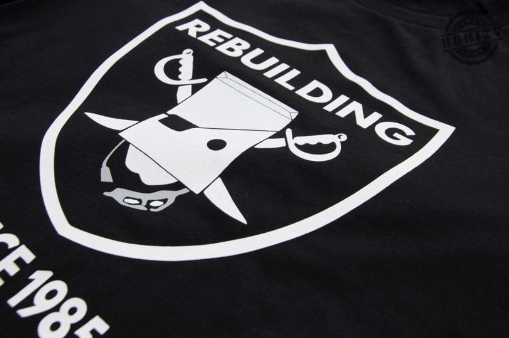 Las Vegas Football Funny Rebuilding Since 1985 Logo Rebrand Oakland Football Raiders Shirt