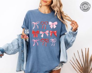 Coquette Valentine Shirt Coquette Bow Sweatshirt Valentine Bow Hoodie Coquette Valentine Tshirt Valentine Gift For Girlfriend honizy 7