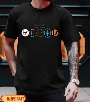 Twenty One Pilots Unisex Tee Merchandise Band Shirt Music Concert Fan Apparel Alternative Rock Graphic Hoodie Gift For Fans honizy 5