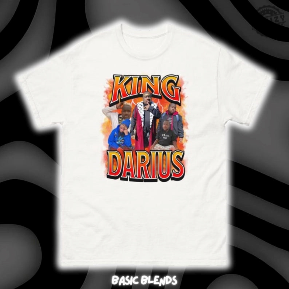 King Darius Tiktok Meme Tshirt Bootleg Tee Mens Shirts Womens Shirts Graphic Hoodie Streetwear Y2k Tiktok Meme Sweatshirt Autism Awareness Gift