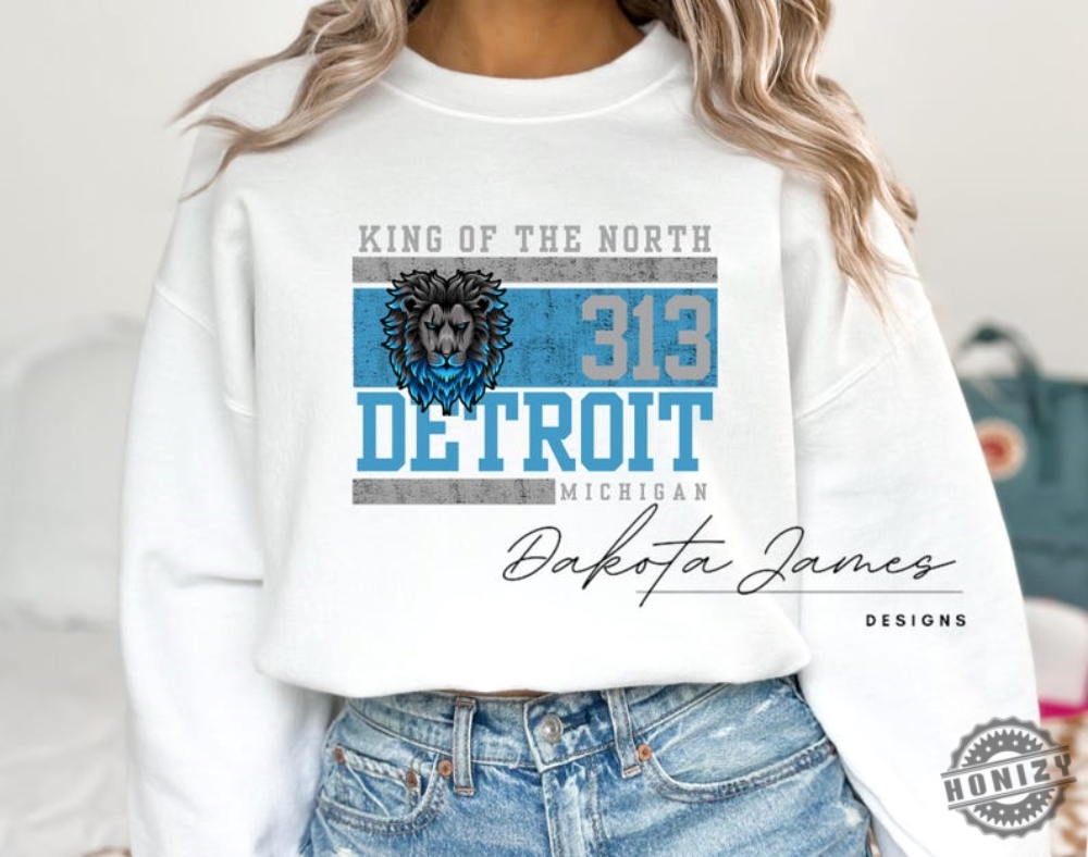 Kings Of The North Shirt Detroit Lions Tshirt Nfc Champions Hoodie Football Unisex Sweatshirt