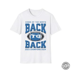 Detroit Football Shirt Back To Back Champions Of The North Tshirt Game Day Sweatshirt Football Hoodie honizy 2