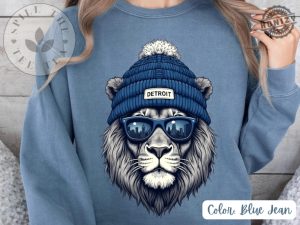 Detroit Football Lion Mascot Sweater Trendy Game Day Gift honizy 6