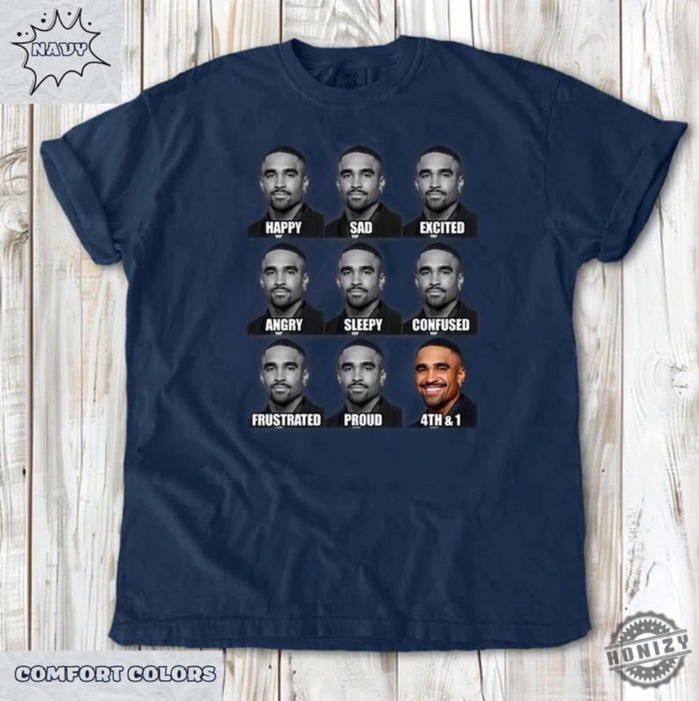 Jalen Hurts Funny Meme 4Th And 1 Tush Push Philadelphia Football Shirt