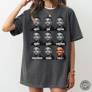 Jalen Hurts Funny Meme 4Th And 1 Tush Push Philadelphia Football Shirt honizy 3