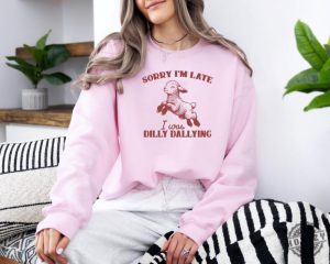 Sorry Im Late I Was Dilly Dallying Baby Lamb Cute Sheep Shirt honizy 2