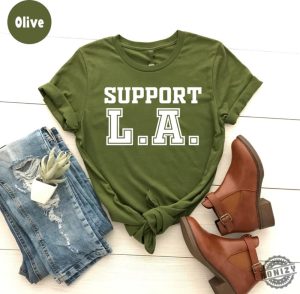 Support La Wildfire Los Angeles Firefighter Shirt honizy 5