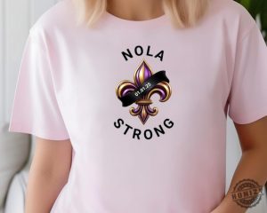 Nola Strong New Orleans Mardi Gras Tee Shirt honizy 8