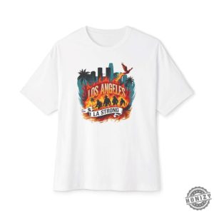 Los Angeles I Stand With California Oversized Shirt honizy 2