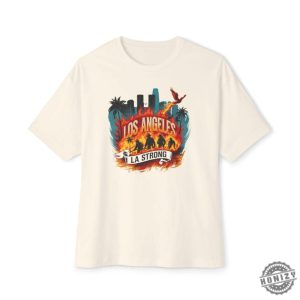 Los Angeles I Stand With California Oversized Shirt honizy 4