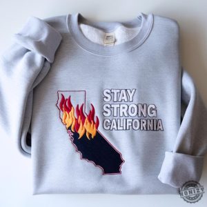 Strong California Los Angeles Fire Recovery Embroidered Sweatshirt honizy 2