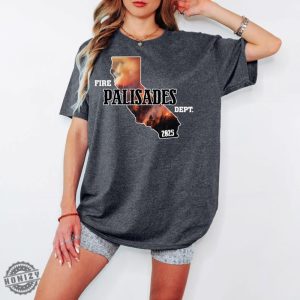 Fire Palisades Dept Support La Shirt honizy 5