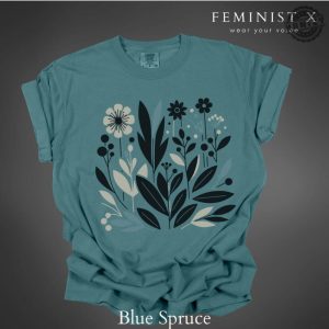 Subtle Fuck Fascism Minimalist Flower Shirt honizy 6