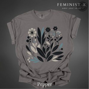 Subtle Fuck Fascism Minimalist Flower Shirt honizy 7