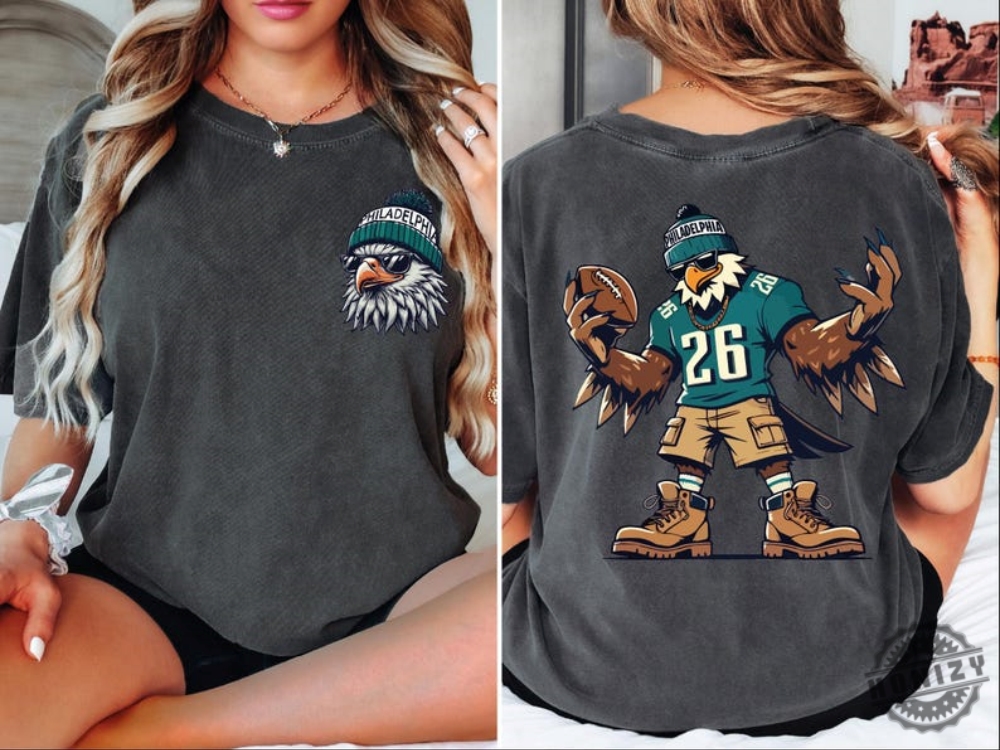 Philadelphia Fan Sports Gifts Back And Front Mascot Shirt