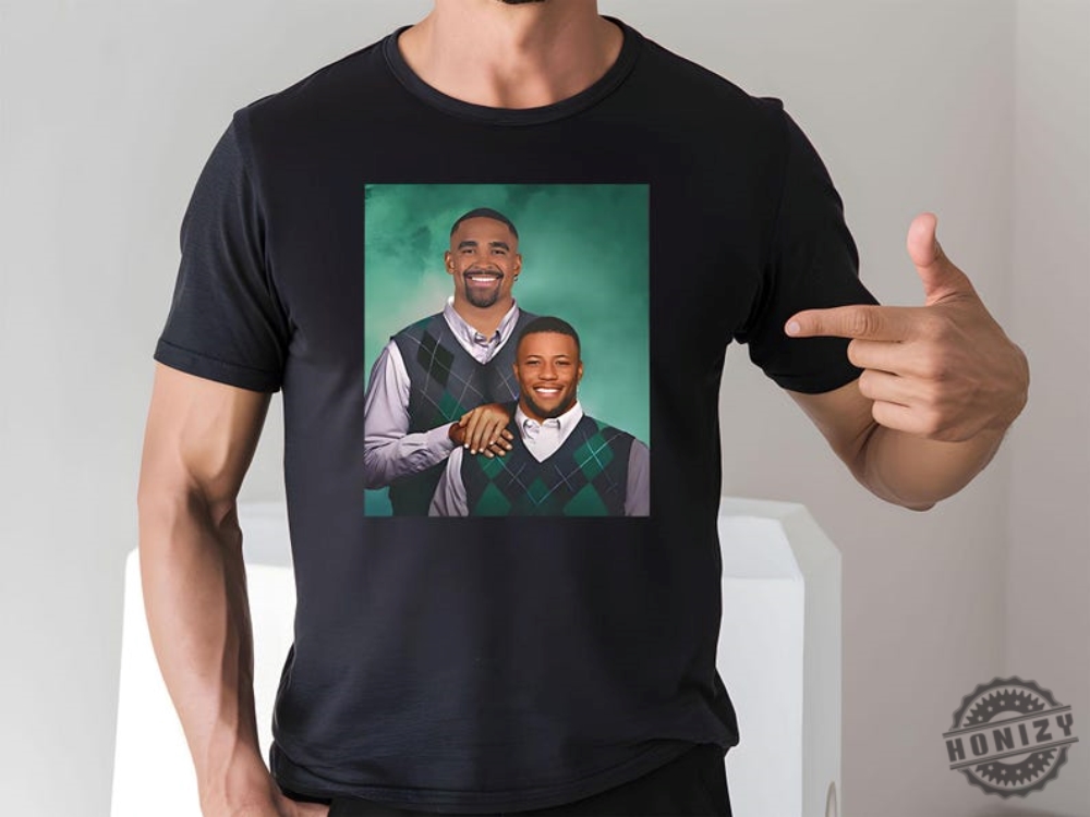 Philadelphia Football Jalen Hurts Saquon Barkley Step Brothers Poster Funny Tshirt