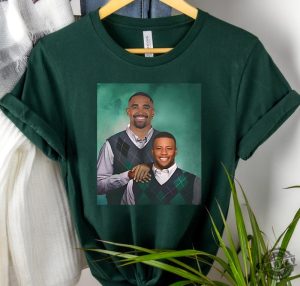 Philadelphia Football Jalen Hurts Saquon Barkley Step Brothers Poster Funny Tshirt honizy 3